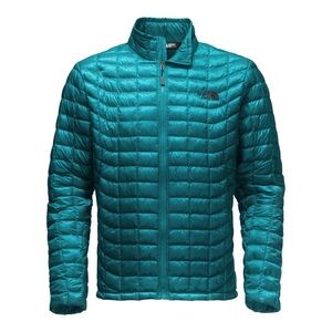 The North Face Thermoball Full Zip Men's Teal Puffer Jacket, S
